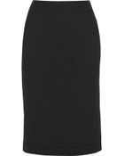 Helmut Lang Stretch-Crepe Pencil Skirt - Lyst