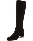 Saint Laurent Babies Suede Boots - Lyst