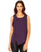 Rachel Rachel Roy Sleeveless Ruffled Top - Lyst