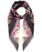 Alexander McQueen Printed Scarf - Lyst