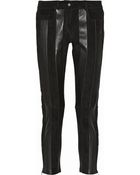 Joseph Evie Leather and Suede Skinny Pants - Lyst