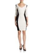 Just Cavalli Ponte Contrast Dress - Lyst