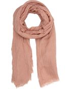 Rick Owens Wrinkled Gauze Scarf - Lyst