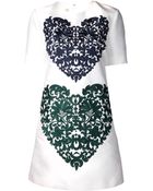 Stella McCartney Heart Embroidered Dress - Lyst