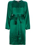 Lanvin Belted Kaftan Dress - Lyst