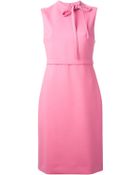 Valentino Tie Neck Dress - Lyst