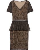 Zac Posen Embroidered Tulle Dress - Lyst