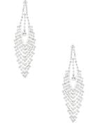 Cara Rhinestone Mesh Drop Earrings - Lyst