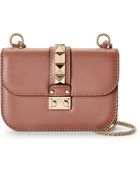Valentino Brown Chain Shoulder Bag - Lyst