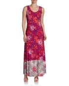 Ivanka Trump Floralprint Maxi Dress - Lyst