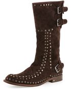 Laurence Dacade Gavroche Suede Mid-Calf Boot - Lyst