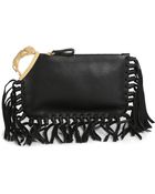 Valentino Instructions Leo Clutch Leo Clutch - Lyst