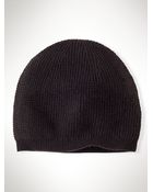 Ralph Lauren Black Label Waffle-Knit Cashmere Hat - Lyst