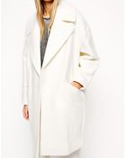 Asos Tall Slouchy Coat In Texture - Lyst