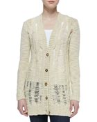 MICHAEL Michael Kors Open Stitch Knit Cardigan - Lyst