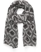 21men Damask Print Scarf - Lyst