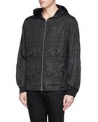 Alexander Wang Check Quilt Hood Jacket - Lyst