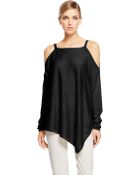 Donna Karan New York Cold Shoulder Asymmetric Top - Lyst