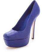 Alice + Olivia Alice Olivia Larimore Platform Pumps - Lyst