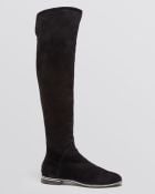 Le Silla Flat Over The Knee Boots - Crystal - Lyst