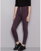 Pull&Bear High-Waisted Skinny Trousers - Lyst