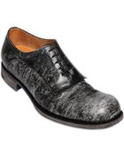 Jil Sander Marble Leather Lace-Up Shoes - Lyst