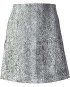 3.1 Phillip Lim Cracked Leather Skirt - Lyst