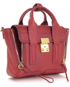 3.1 Phillip Lim Red Cow Leather Pashli Mini Satchel - Lyst
