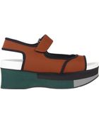 Marni Colorblock Platform Sandals - Lyst