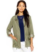 Maison Jules Stand-Collar Military Jacket - Lyst