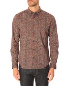 Ikks Floral Shirt - Lyst