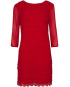 Ted Baker Marvila Scalloped Edge Dress - Lyst