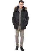 SOIA & KYO Paolo-F4 Classic Black Down Jacket With Fur Hood - Lyst