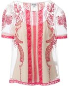Alice By Temperley Embroidered Sheer Top - Lyst