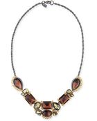 Alexis Bittar Elements Crystal-Studded Five-Part Bib Necklace - Lyst
