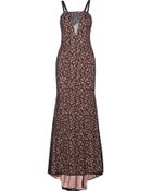 Vera Wang Lace Gown - Lyst