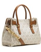 Michael Kors Hamilton Medium Logo Satchel - Lyst