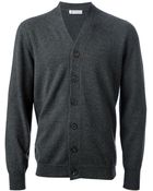 Brunello Cucinelli Vneck Cardigan - Lyst