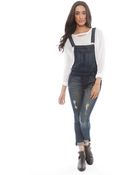 Black Orchid Skinny Overalls - Lyst