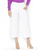 Lauren by Ralph Lauren Plus Wideleg Cropped Pants - Lyst