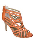 Adrienne Vittadini Gusty Leather Strappy Sandals - Lyst