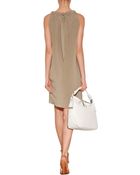 Brunello Cucinelli Stretch Silk Shift Dress - Lyst