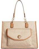 Tommy Hilfiger Th Coin Monogram Jacquard Tote - Lyst