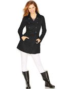 Guess Double-Breasted Belted Trench Coat - Lyst