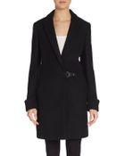 Calvin Klein Wool-Blend Short Coat - Lyst