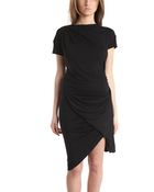 Aminaka Wilmont Short Sleeve Drape Dress - Lyst