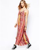 Flynn Skye Scoop Back Maxi Dress In Sunset Print - Lyst