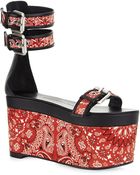 Giuseppe Zanotti Flatform Sandals - Lyst