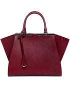 Fendi Mini 3jours Leather Top Handle Bag - Lyst