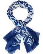 Diane von Furstenberg Blue Eaden Scarf - Lyst